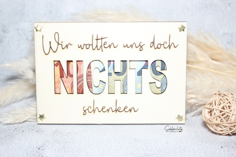Wir wollten uns doch NICHTS schenken